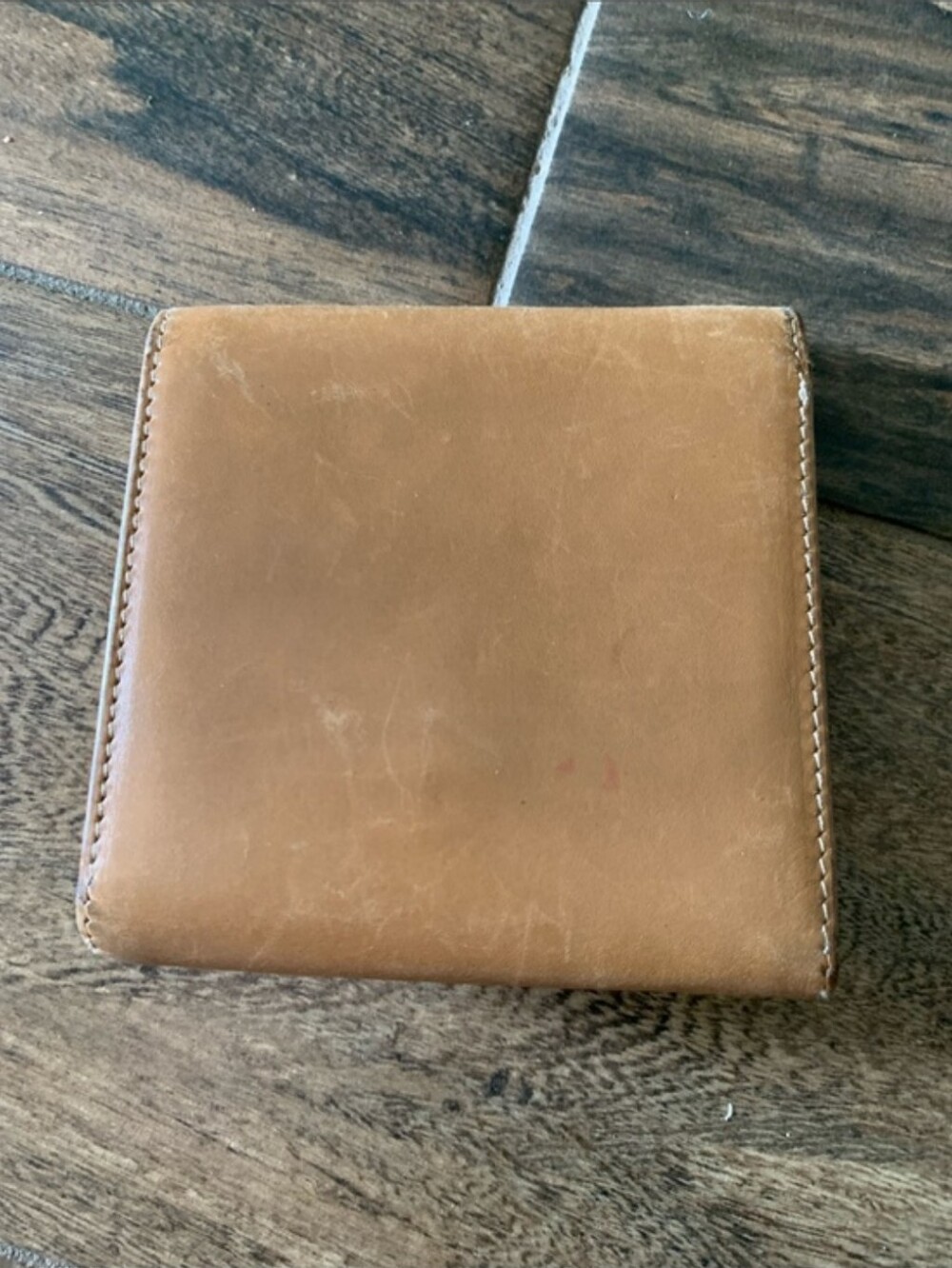 Salvatore Ferragamo Vintage Tan Leather Compact Wallet - Picture 5 of 10